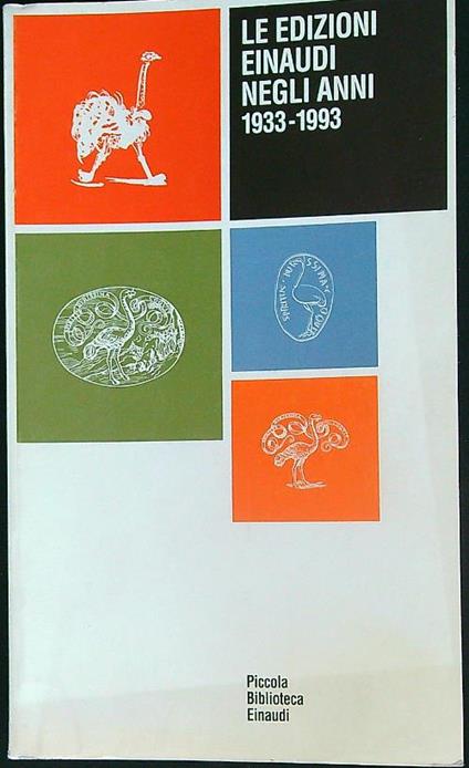Le edizioni Einaudi negli anni 1933-1993 - copertina