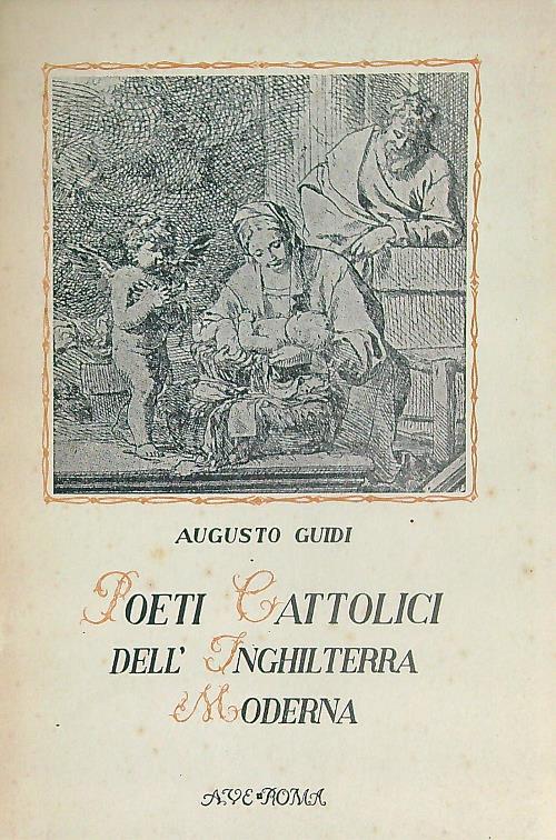 Poeti cattolici dell'Inghilterra moderna - Augusto Guidi - copertina