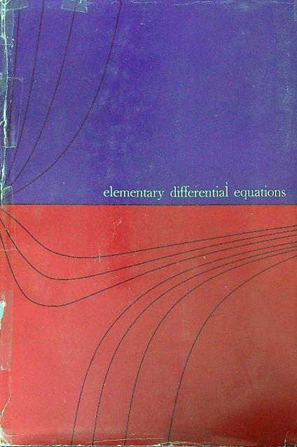 Elementary differential equations - copertina