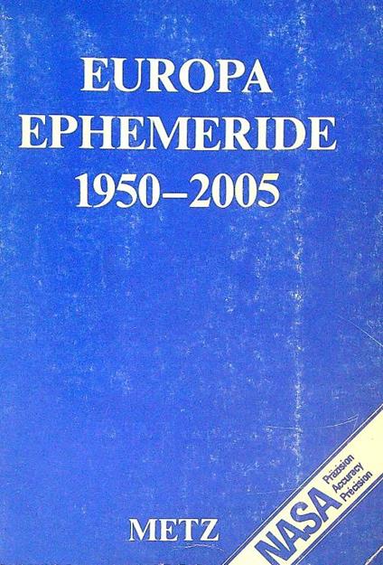 Europa-Ephemeride 1950-2005 - copertina