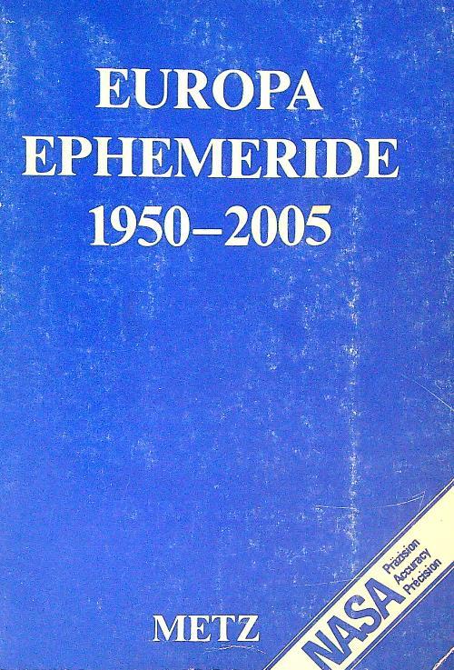 Europa-Ephemeride 1950-2005 - copertina