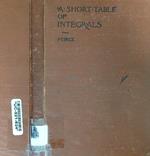 A Short Table of Integrals