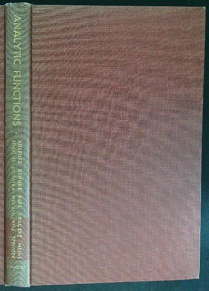 Analytic Functions - copertina