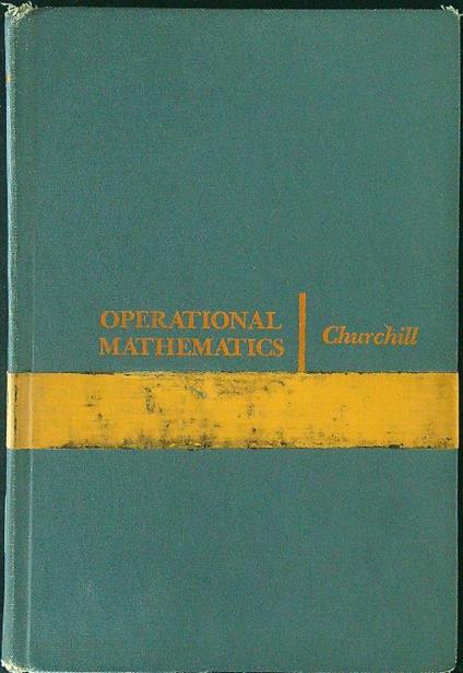 Operational mathematics - Churchill - copertina