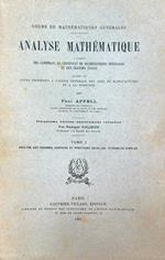 Analyse Mathematique. Tome I