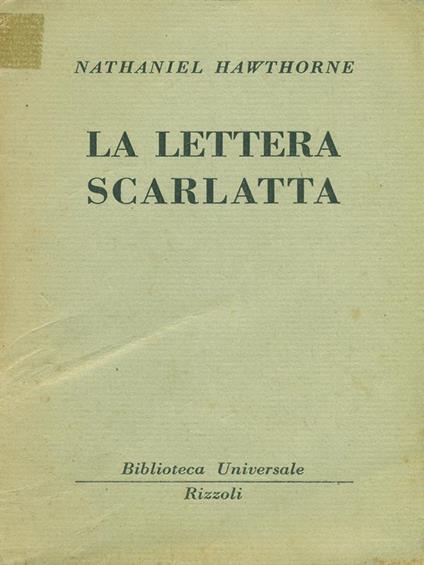 La lettera scarlatta - Nathaniel Hawthorne - copertina