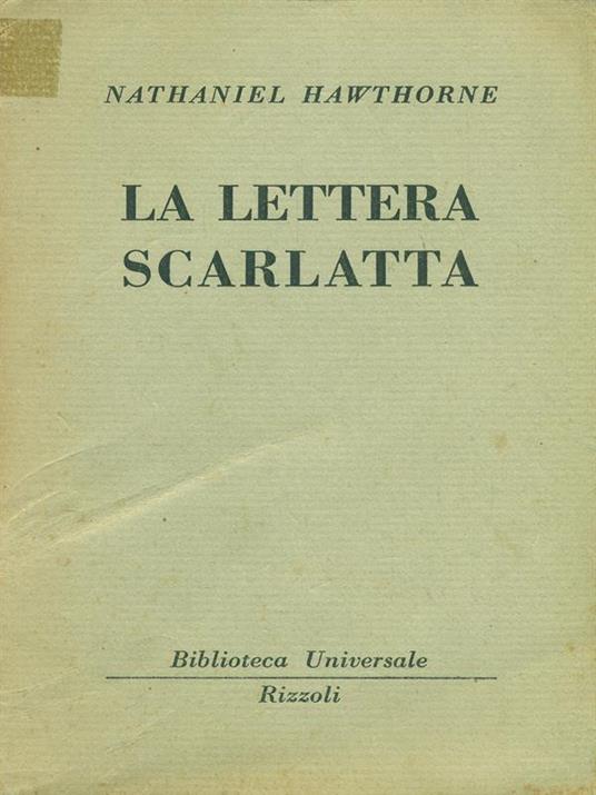La lettera scarlatta - Nathaniel Hawthorne - copertina