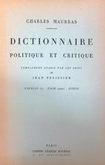 Dictionnaire politique et critique n. 13