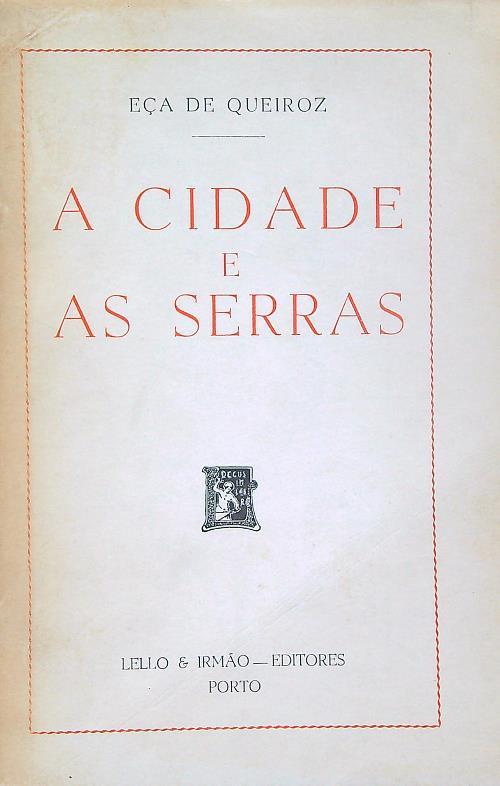 A Cidade e as Serras - Eca De Queiroz - copertina