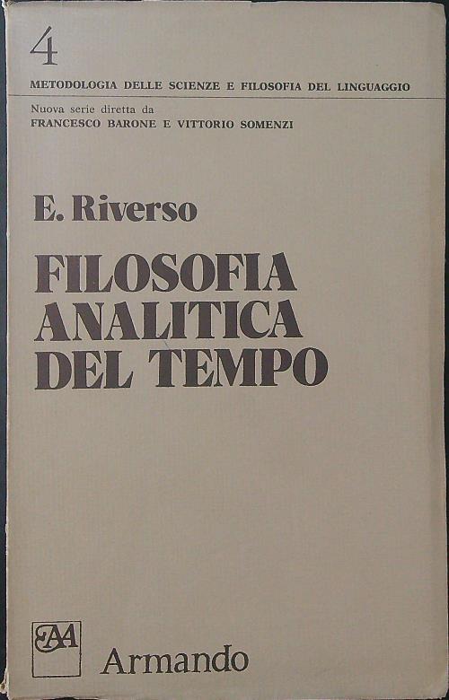 Filosofia analitica del tempo - copertina