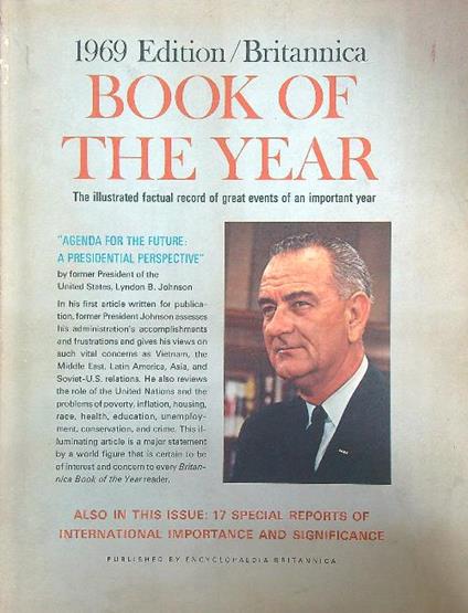 Book the year. 1969 Edition - a.vv. - copertina