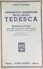 Grammatica elementare della lingua tedesca - morfologia