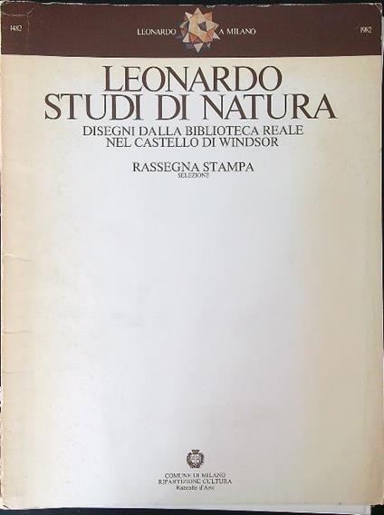 Leonardo Studi di natura  - copertina