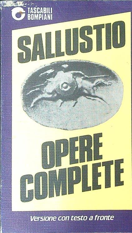 Opere complete - Sallustio - copertina