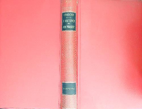 I racconti di Canterbury - Geoffrey Chaucer - copertina
