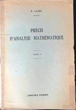 Precis d'analyse mathematique Tome II
