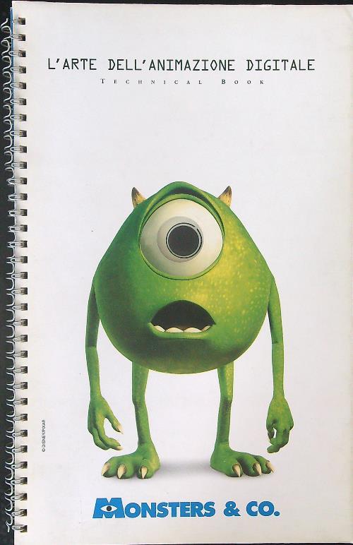 L' arte dell'animazione digitale Monsters & co - copertina