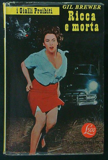 Ricca e morta - Gil Brewer - copertina