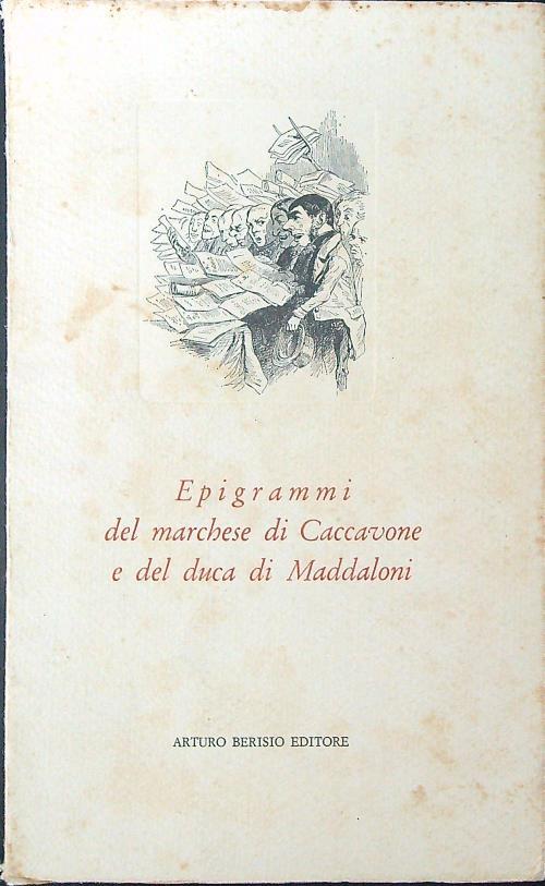 Epigrammi del marchese di Caccavone e del duca di Maddaloni - copertina