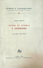 Saggi di storia e letteratura. Vol II