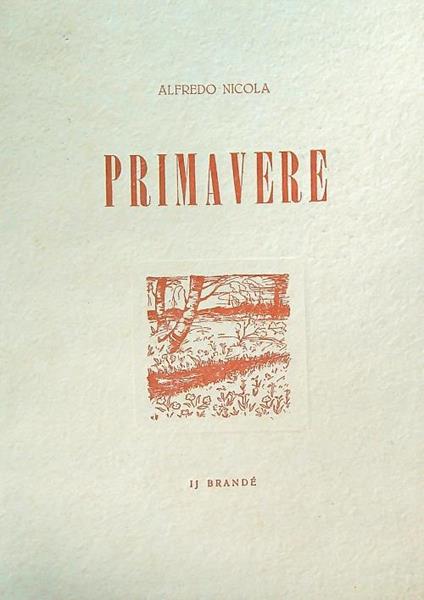 Primavere - Alfredo Nicola - copertina