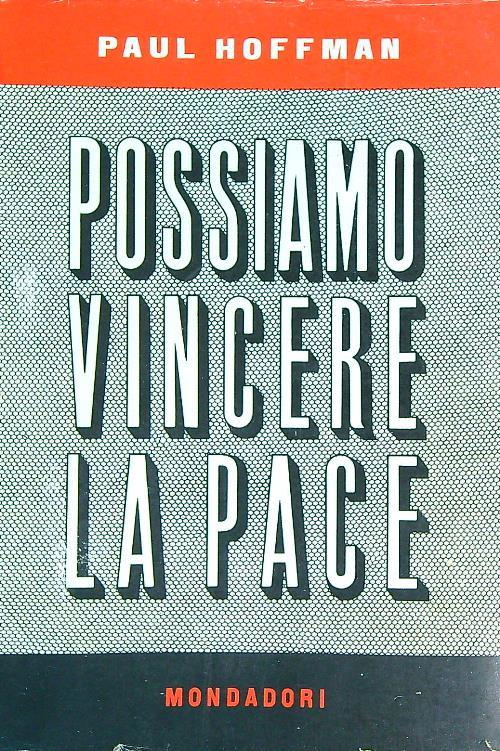 Possiamo vincere la pace - Paul Hoffman - copertina