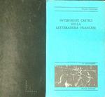 Interventi critici sulla letteratura Francese
