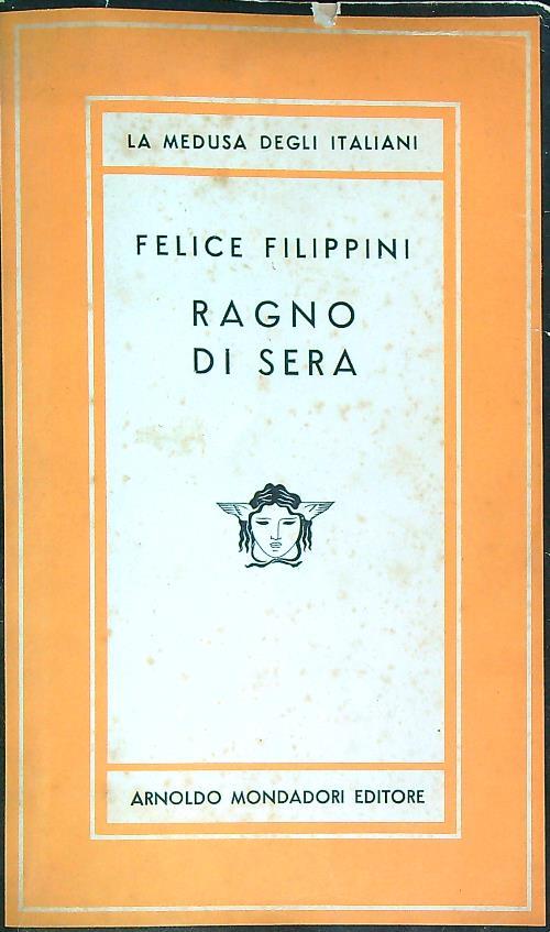 ragno di sera - Felice Filippini - copertina