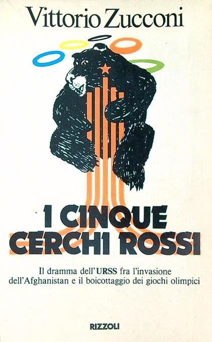 I cinque cerchi rossi  - Vittorio Zucconi - copertina