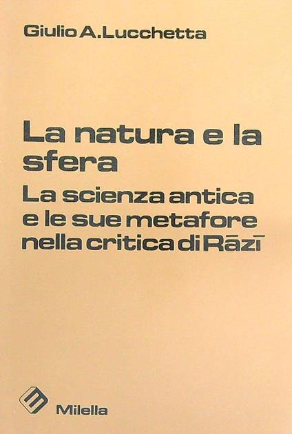 La natura e la sfera - Giulio Lucchetta - copertina
