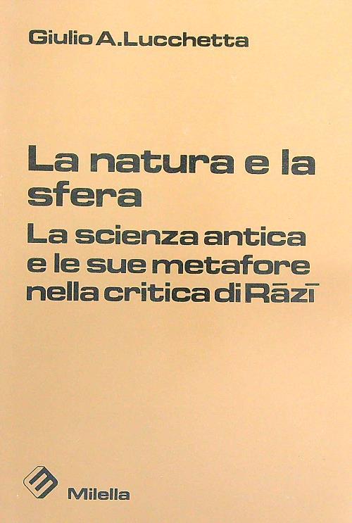 La natura e la sfera - Giulio Lucchetta - copertina