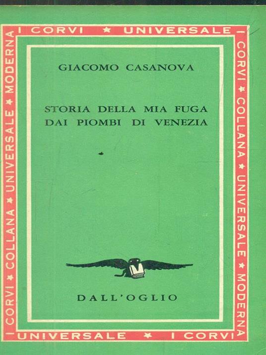 Storia della mia fuga dai piombi di Venezia - Giacomo Casanova - copertina
