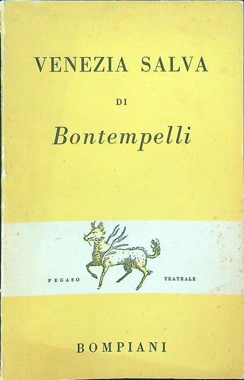 Venezia salva  - Massimo Bontempelli - copertina
