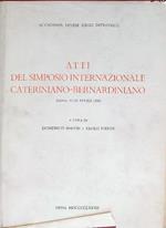 Atti del Simposio Internazionale Cateriniano-Bernardiniano 1980