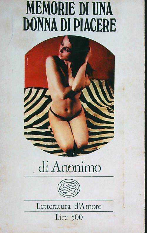 Memorie di una donna di piacere. vol 1 - Anonimo - copertina