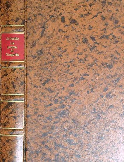 La guerra di Giugurta - Sallustio - copertina