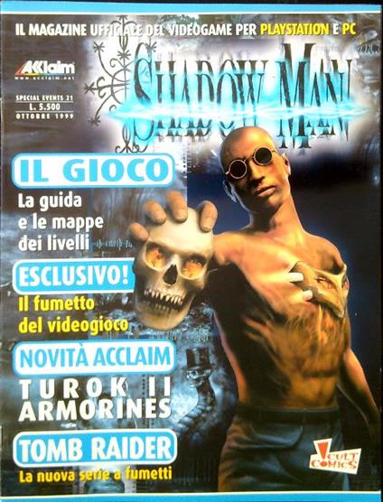 Special events 21/Ottobre 1999 - Shadow Man - copertina