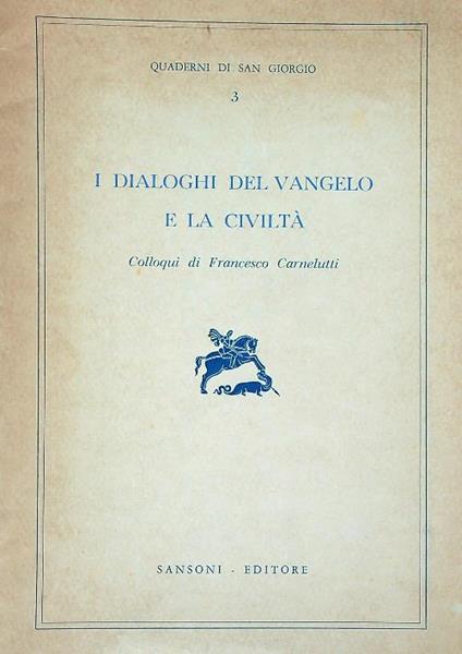 I Dialoghi del Vangelo e la Civiltà - copertina