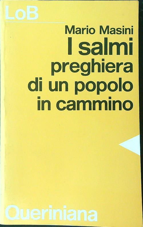 I  salmi Preghiera di un popolo in cammino - Mario Masini - copertina