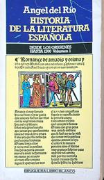 Historia de la literatura española 1