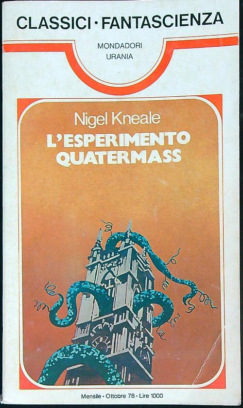L' Esperimento quatermass - Nigel Kneale - copertina