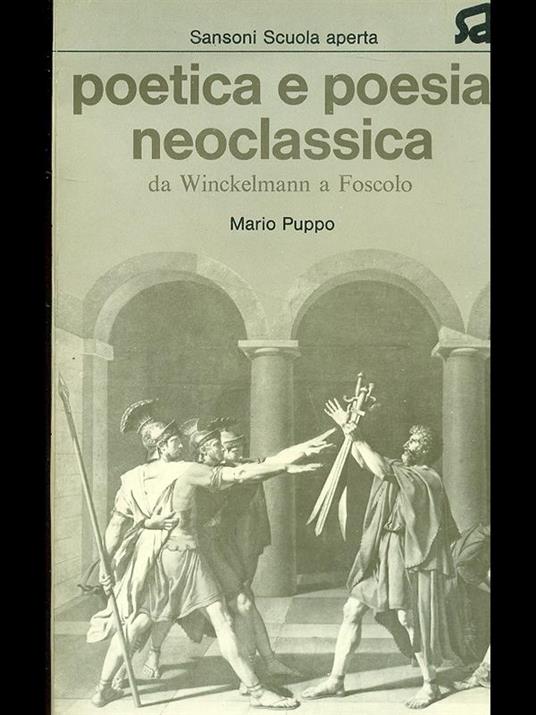 Poetica e poesia neoclassica - Mario Puppo - copertina
