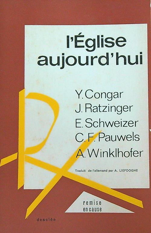 L' eglise aujourd'hui - copertina