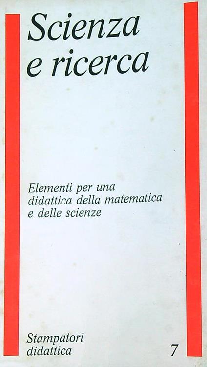 Scienza e ricerca - copertina