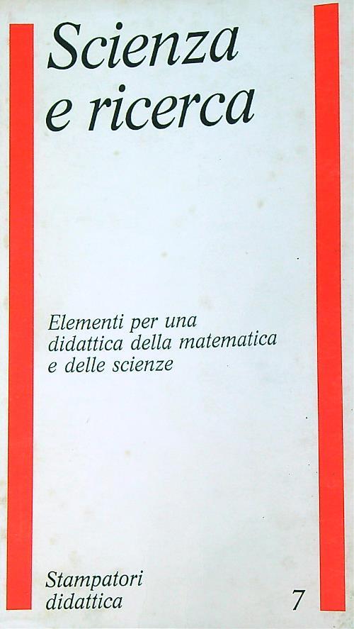 Scienza e ricerca - copertina