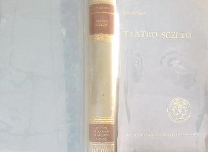 Teatro scelto - Metastasio - copertina