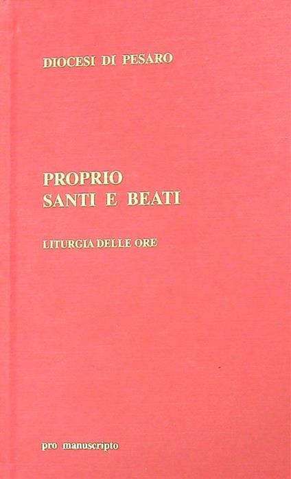Proprio santi e beati - copertina