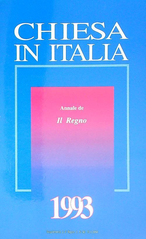 Chiesa in Italia 1993 - copertina