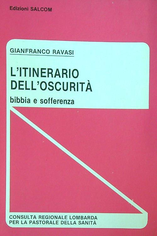 L' itinerario dell'oscurità - Gianfranco Ravasi - copertina