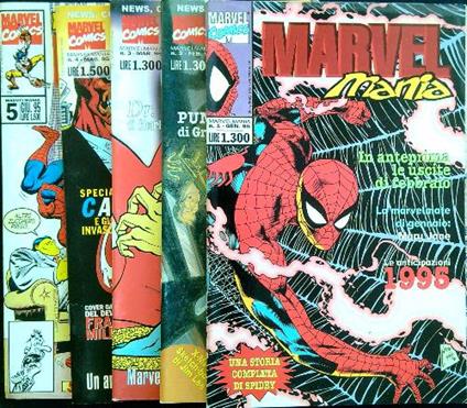 Marvel Mania - Dal N. 1 al N. 5/1995 - copertina